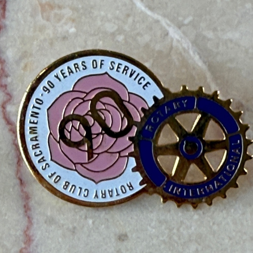 Rotary International 90 Years of Service Pin